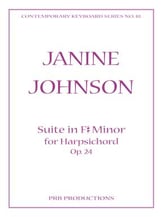 Suite in F Sharp Minor, Op. 24 piano sheet music cover
